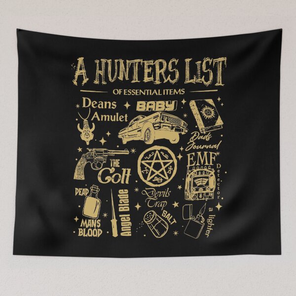 Item preview, Vintage A Hunters List - Supernatural designed and sold by BareCrack.