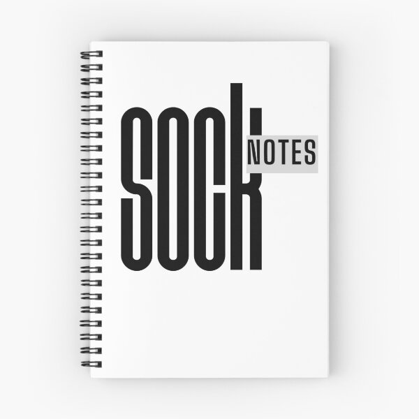 Item preview, Socktober notebook designed and sold by Gemma Kingaby.