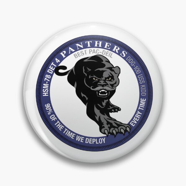 Item preview, HSM-78 Detachment 4 'Panthers' — USS Kidd (DDG-100) Squadron Emblem designed and sold by CharlieDesings.