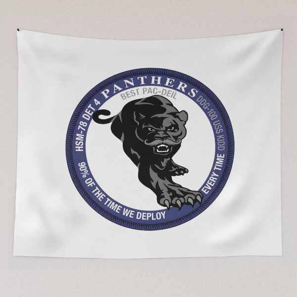 Item preview, HSM-78 Detachment 4 'Panthers' — USS Kidd (DDG-100) Squadron Emblem designed and sold by CharlieDesings.