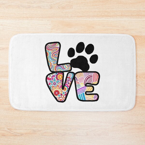 Item preview, LOVE Paw Print Tie Dye Pattern T-Shirt designed and sold by OlyvieArt.