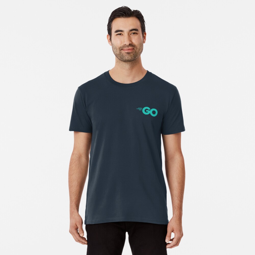 "Go - Golang (Aqua)" Essential T-Shirt for Sale by Stick Erify | Redbubble