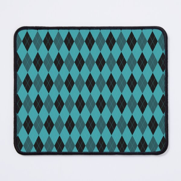 Item preview, Black And Turquoise Argyle Pattern designed and sold by pattern-archive.
