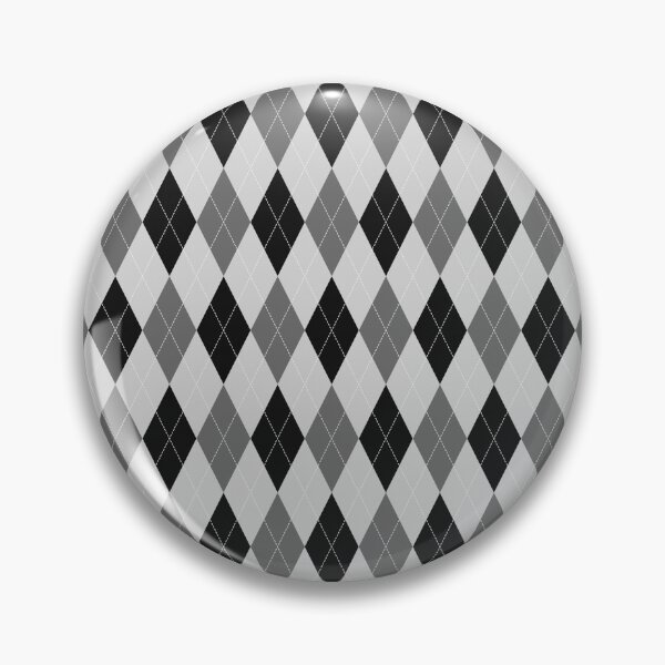 Item preview, Black And White Argyle Pattern designed and sold by pattern-archive.