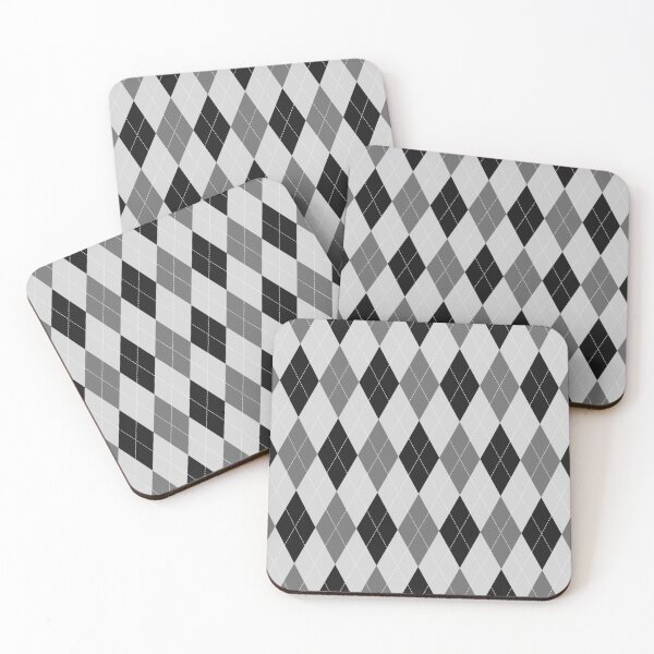 Item preview, Black And White Argyle Pattern designed and sold by pattern-archive.