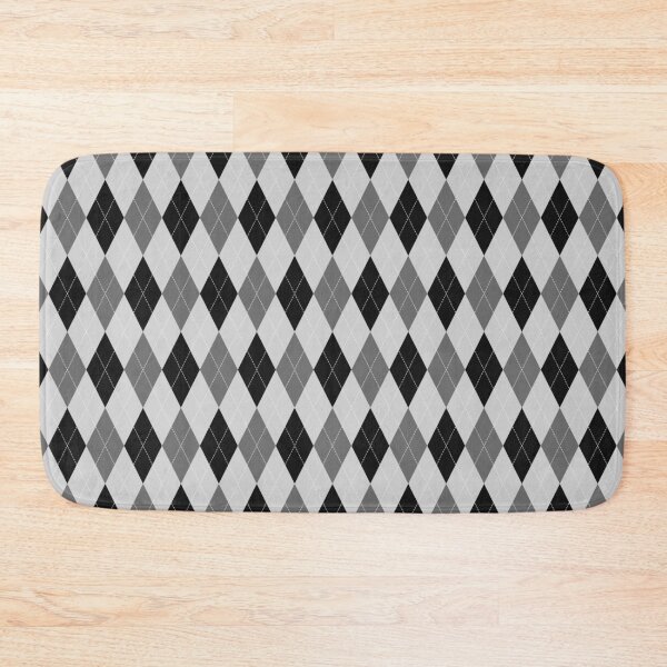 Item preview, Black And White Argyle Pattern designed and sold by pattern-archive.