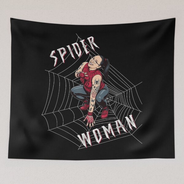 Item preview, Spider Woman Tattooed Girl Web Graphic Urban Superhero Girl Power designed and sold by WilliaMaler.