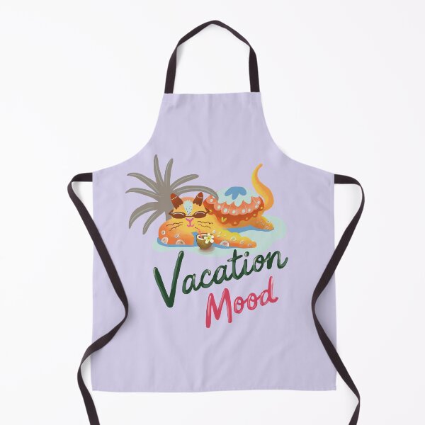 Item preview, Vacation Mood Cat Illustration – Tropical Relax Aesthetic designed and sold by FaliushART.