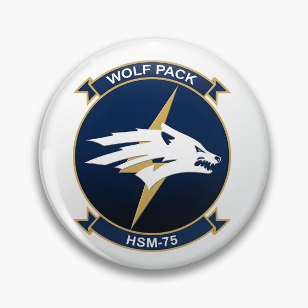 Item preview, HSM-75 Wolf Pack Squadron Emblem designed and sold by CharlieDesings.