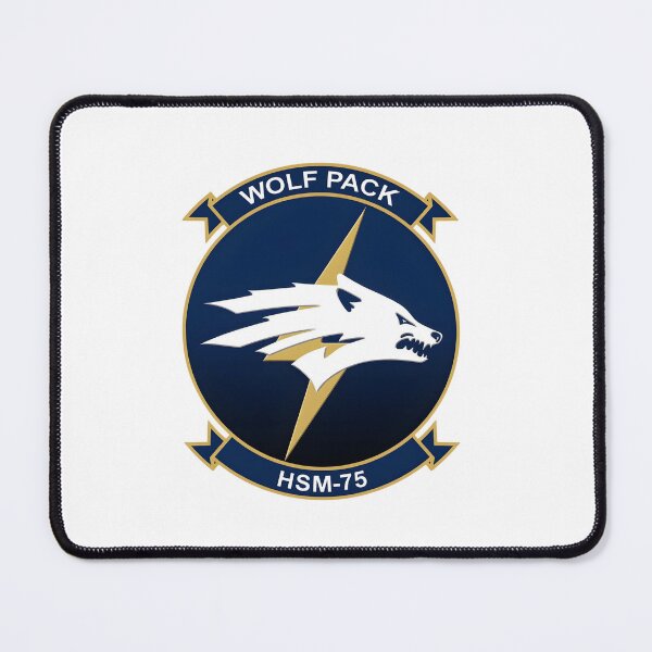 Item preview, HSM-75 Wolf Pack Squadron Emblem designed and sold by CharlieDesings.