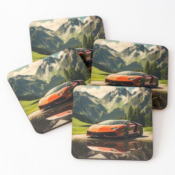 Item preview, Copy of Copy of Vibrant Artistic Watercolor Car Painting With Colorful Neon Street Reflections designed and sold by RevUpDesign.