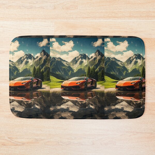 Item preview, Copy of Copy of Vibrant Artistic Watercolor Car Painting With Colorful Neon Street Reflections designed and sold by RevUpDesign.