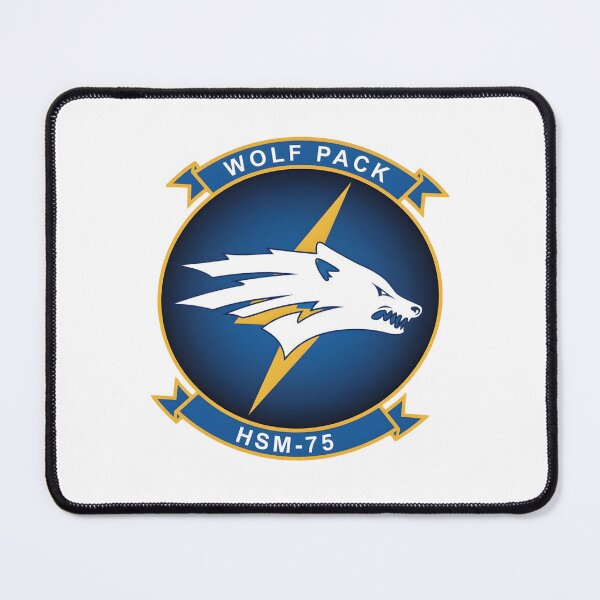 Item preview, HSM-75 Wolf Pack Squadron Emblem designed and sold by CharlieDesings.