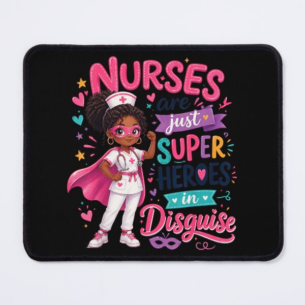 Item preview, Nurses Are Just Superheroes In Disguise African American Nursing Hero designed and sold by WilliaMaler.