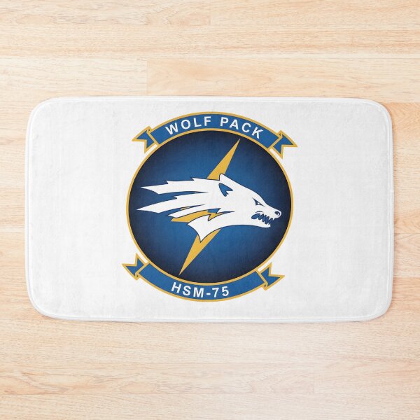 Item preview, HSM-75 Wolf Pack Squadron Emblem designed and sold by CharlieDesings.