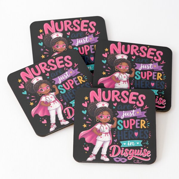 Item preview, Nurses Are Just Superheroes In Disguise African American Nursing Hero designed and sold by WilliaMaler.