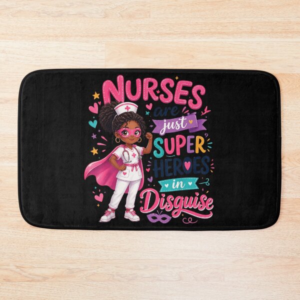 Item preview, Nurses Are Just Superheroes In Disguise African American Nursing Hero designed and sold by WilliaMaler.