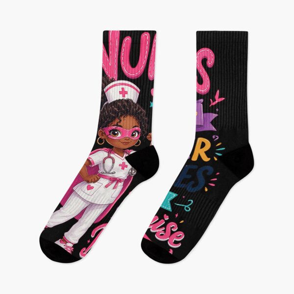 Item preview, Nurses Are Just Superheroes In Disguise African American Nursing Hero designed and sold by WilliaMaler.