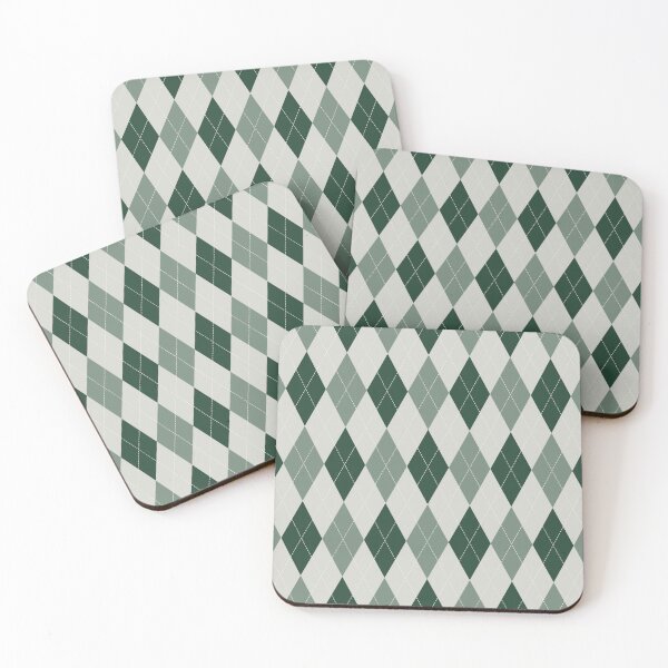 Item preview, Green And Cream Argyle Pattern designed and sold by pattern-archive.