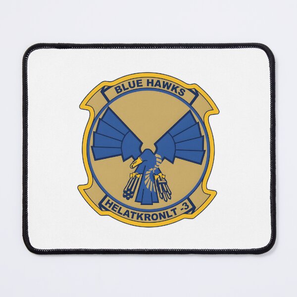 Item preview, HELATKRONLT-3 Blue Hawks Squadron Emblem designed and sold by CharlieDesings.