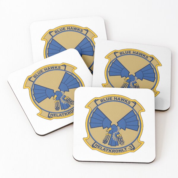 Item preview, HELATKRONLT-3 Blue Hawks Squadron Emblem designed and sold by CharlieDesings.