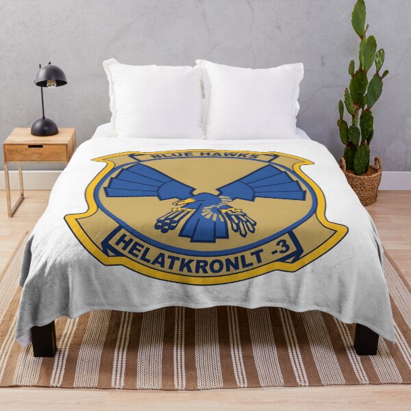 Item preview, HELATKRONLT-3 Blue Hawks Squadron Emblem designed and sold by CharlieDesings.