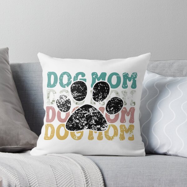 Item preview, Retro Distressed Dog Mom Paw Print Tee designed and sold by OlyvieArt.
