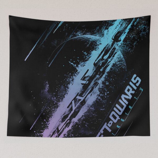 Item preview, Neon Space Splash Abstract Planet Art designed and sold by Ekracreatives.