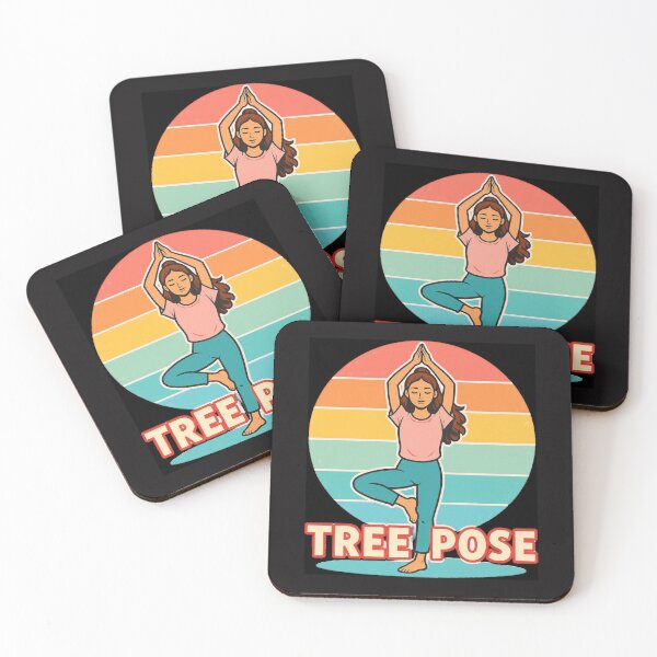 Item preview, Tree Pose Yoga Girl - Vintage 70s Retro Sunset designed and sold by VINTAGEPUNTEES.