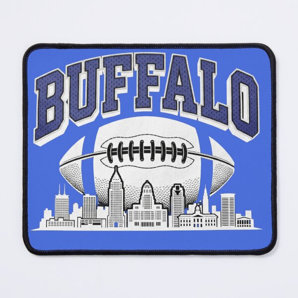Item preview, Buffalo Football Skyline - City Landmarks Retro Sports Art designed and sold by Thogan0416.