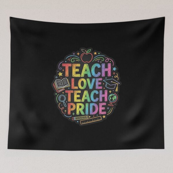 Item preview, Teach Love Teach Pride Teacher Gift – Inclusive LGBTQ Educator Pride Month Design designed and sold by Im-Ara.