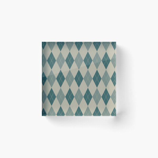 Item preview, Teal And Beige Argyle Pattern designed and sold by pattern-archive.