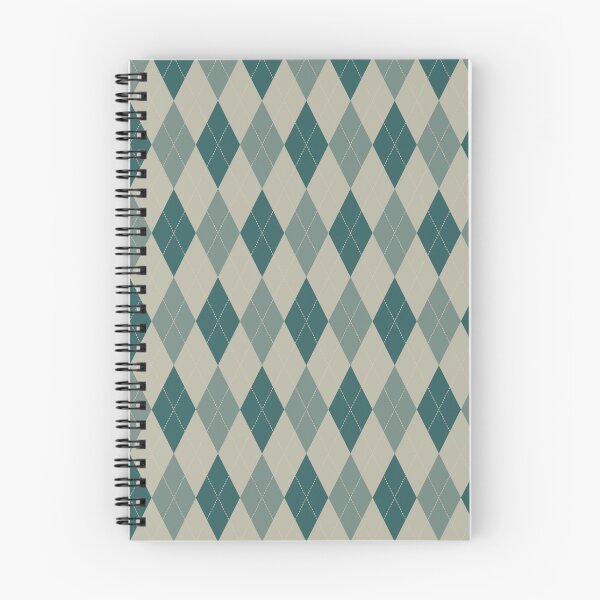 Item preview, Estampado de rombos en verde azulado y beige designed and sold by pattern-archive.