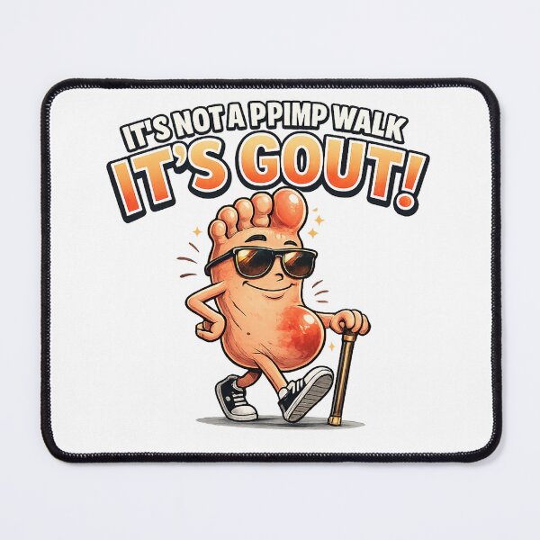 Item preview, it's not a pimp walk it's gout funny old man medical humor designed and sold by 3INEKMIZAN.