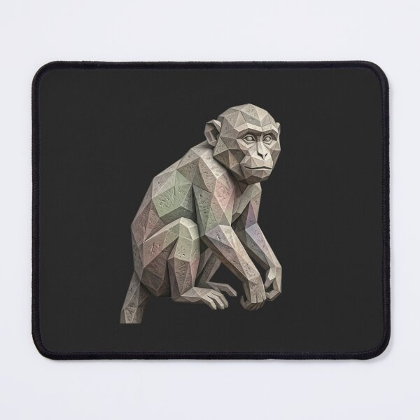 Item preview, Geometric Stone Monkey – Minimalist Style T-Shirt for Modern Art Lovers designed and sold by bsbd-action.