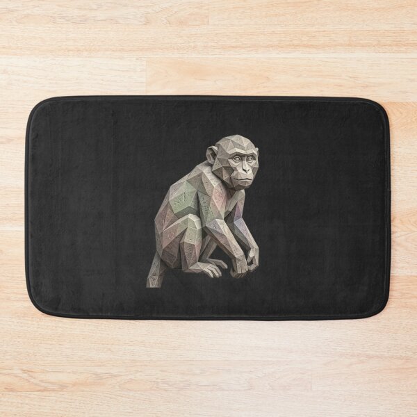 Item preview, Geometric Stone Monkey – Minimalist Style T-Shirt for Modern Art Lovers designed and sold by bsbd-action.