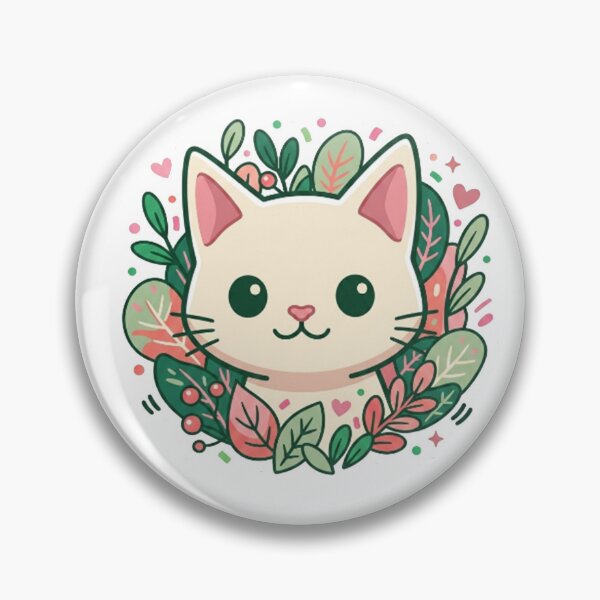 Item preview, Cute Kawaii Cat Floral designed and sold by SimonFernando.
