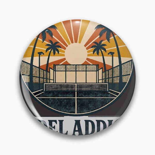 Item preview, Funny Padel Quote - padel addict no rehab needed- Retro Vintage Padel Art designed and sold by BelievingCreate.