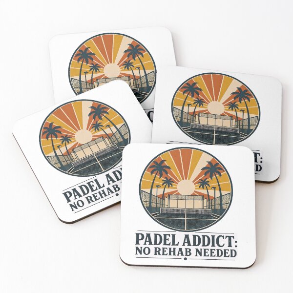 Item preview, Funny Padel Quote - padel addict no rehab needed- Retro Vintage Padel Art designed and sold by BelievingCreates.