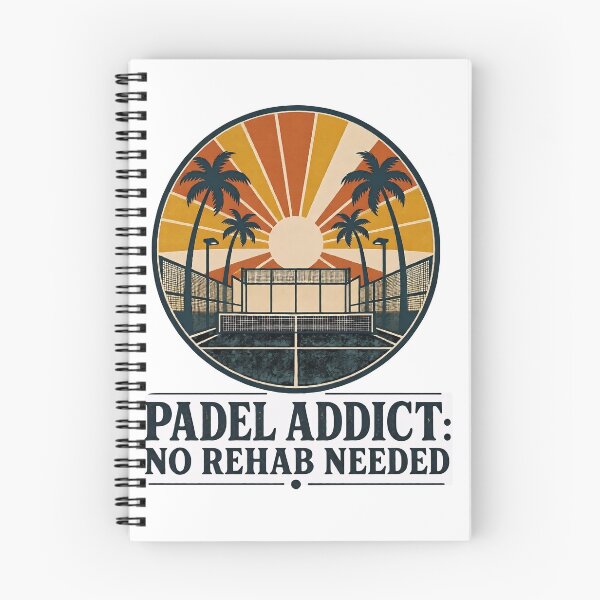 Item preview, Funny Padel Quote - padel addict no rehab needed- Retro Vintage Padel Art designed and sold by BelievingCreate.