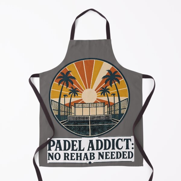 Item preview, Funny Padel Quote - padel addict no rehab needed- Retro Vintage Padel Art designed and sold by BelievingCreate.