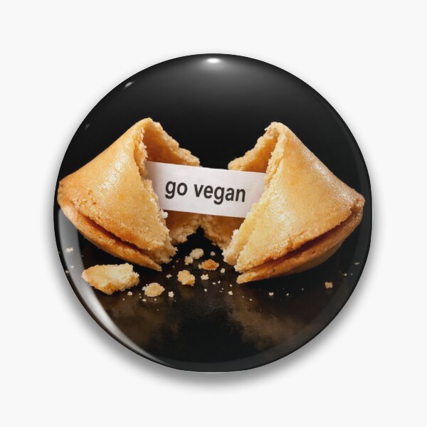 Item preview, fortune cookie saying "GO VEGAN" designed and sold by Bondweaver.