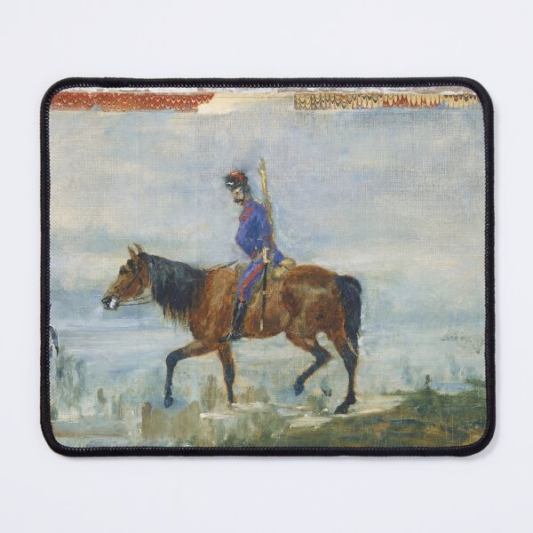 Item preview, Hussars by Henri de Toulouse-Lautrec | Post-Impressionist Cavalry Fine Art Poster designed and sold by artofuniverse.