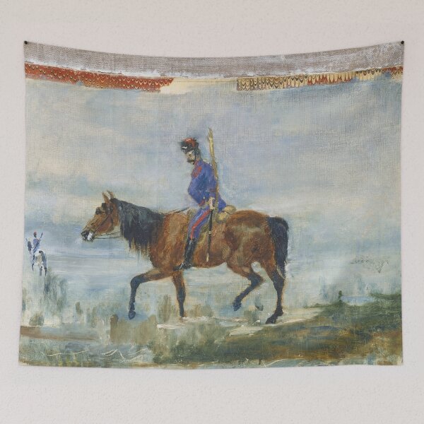 Item preview, Hussars by Henri de Toulouse-Lautrec | Post-Impressionist Cavalry Fine Art Poster designed and sold by artofuniverse.