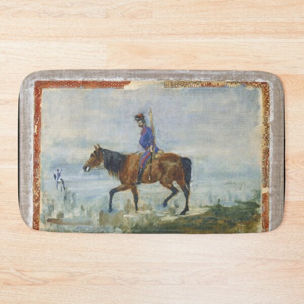 Item preview, Hussars by Henri de Toulouse-Lautrec | Post-Impressionist Cavalry Fine Art Poster designed and sold by artofuniverse.