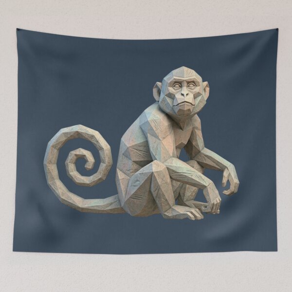 Item preview, Rock Ape with Spiral Tail – Unique Design Sweatshirt for Abstract Nature Fans designed and sold by bsbd-action.