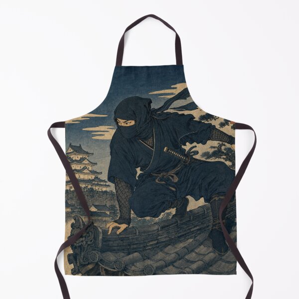 Item preview, A Japanese ninja trying to sneak onto the roof designed and sold by whiteblackcat.