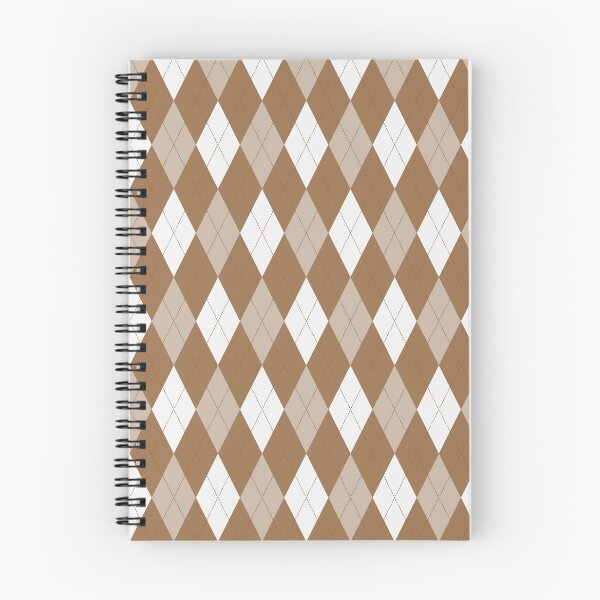 Item preview, White And Bronze Argyle Pattern designed and sold by pattern-archive.