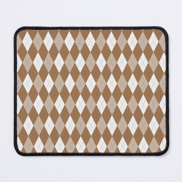 Item preview, White And Bronze Argyle Pattern designed and sold by pattern-archive.