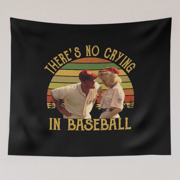 Item preview, Vintage There’s No Crying In Baseball  designed and sold by BareCrack.